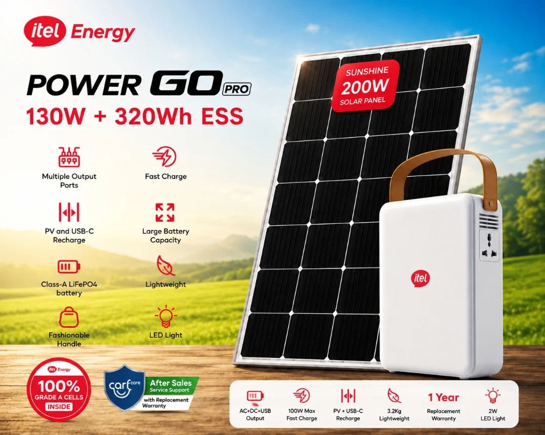 Itel Power GO Pro. All in One Solar Inverter System